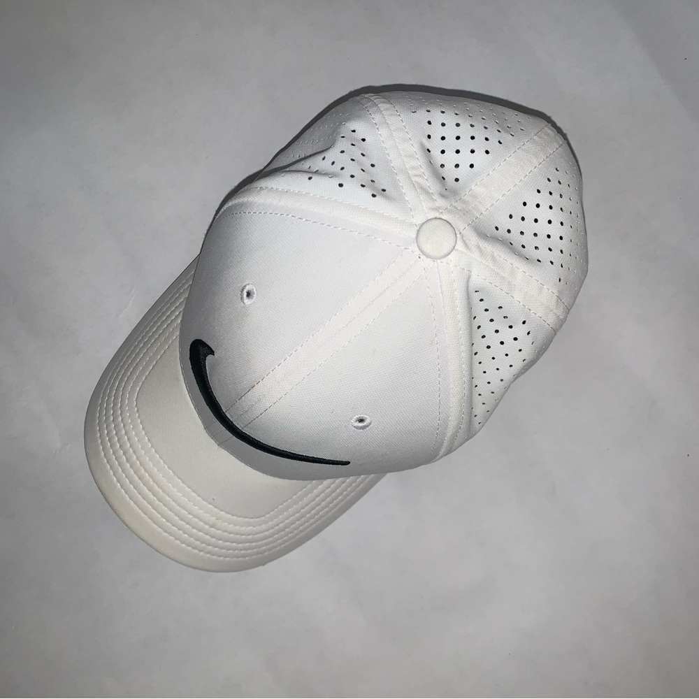 Nike white ventilated baseball cap